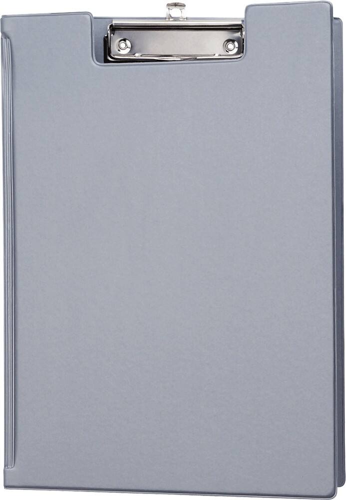 Maul Schreibmappe mit Folienüberzug/2339295, silber, 238x320mm, Klemme kurze Seite, Stärke: 13 mm
