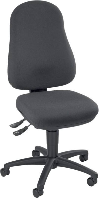 TOPSTAR Bürostuhl Permanentkontakt Stoff Optionale Armlehne Anthrazit 110 kg Point 60