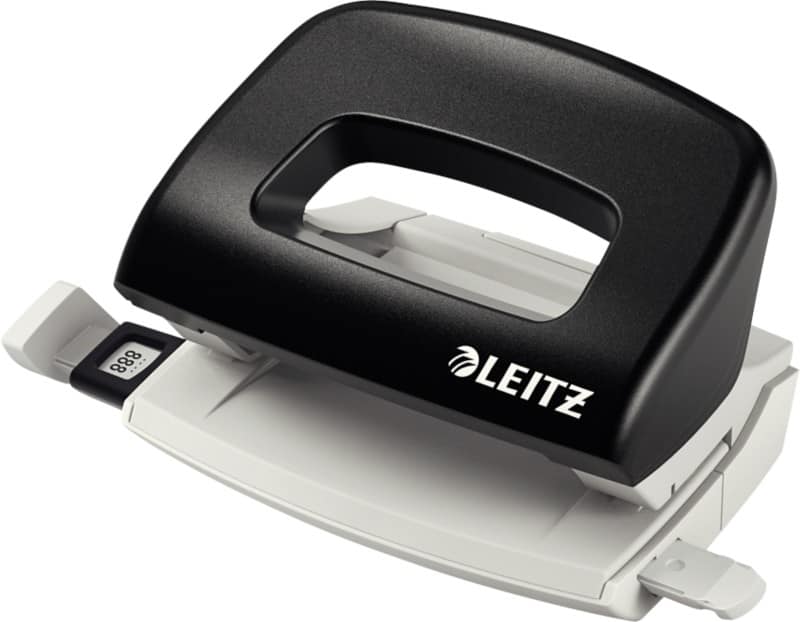 Leitz NeXXt 2 Löcher Locher Kunststoff, Metall, Stahl 10 Blatt 5058 Schwarz
