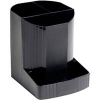 Exacompta Stiftehalter Mini-Octo Polypropylen Schwarz 9 x 11,1 x 12,3 cm