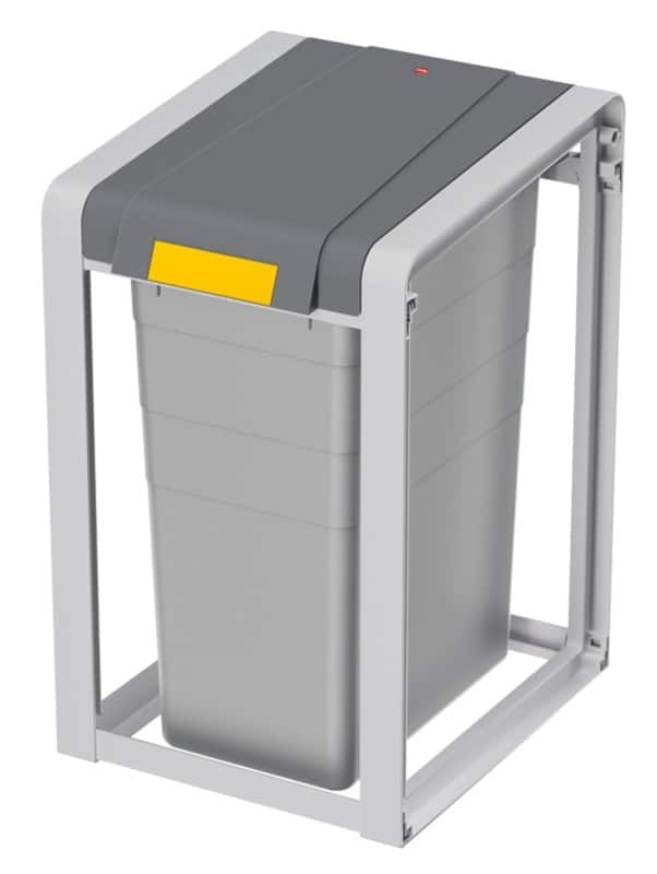 Hailo ProfiLine Öko XL Papierkorb 38 L Grau Kunststoff