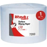 WYPALL Wischtuchrolle Gerollt Blau 1-lagig 7200 1000 Blatt