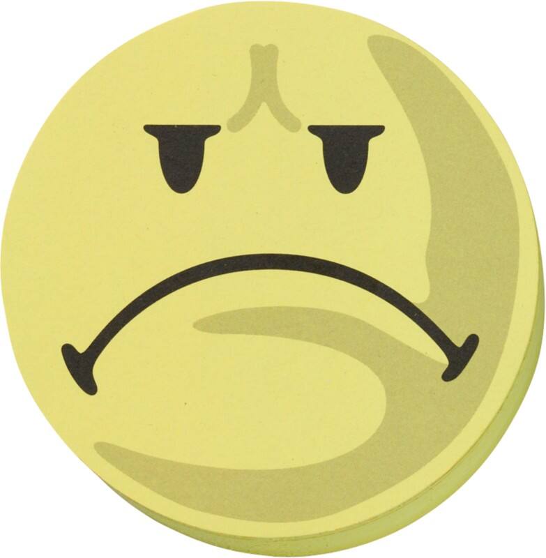 Franken Wertungssymbol negativ Moderationskarten 9,5 x 9,5 cm Papier Gelb 100 Stück