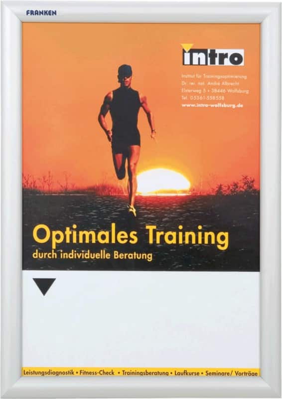 Franken Outdoor A3 Klapprahmen Silber Aluminium BS1702 32,7 (B) x 2,5 (T) x 45 (H) cm