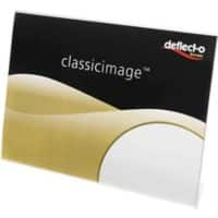 Deflecto Tischaufsteller A4 quer 29,7 (B) x 6,5 (T) x 21 (H) cm Transparent