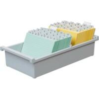 HAN Karteikartenbox DIN A7 1300 Karten Lichtgrau 10,5 x 6,5 x 7,4 cm