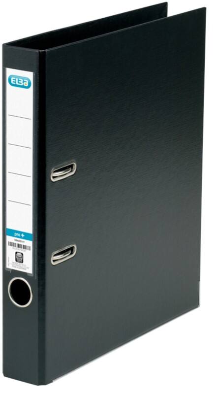 ELBA Smart Pro+ Schmal Ordner A4 50 mm Schwarz 2 Ringe Kunststoff