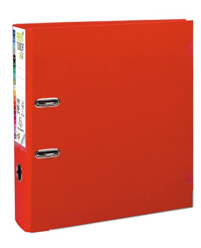 Exacompta Prem Touch Ordner Breit A4+ 80 mm Rot 2 Ringe 79368860 Kunststoff Hochformat