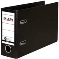 Falken Ordner 11285905 DIN A5 75 mm Schwarz 2 Ringe