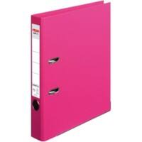 herlitz maX.file Protect plus Ordner A4 55 mm Fuchsia 2 Ringe Pappkarton, PP (Polypropylen) Texturiert