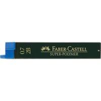 Faber-Castell Super Polymer Feinminen/120702, Härtegrad 2B, Inhalt 12 Stück