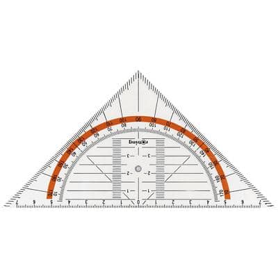 Rotring Geometrie-Dreiecke, S0237630, ohne Griff, 16cm