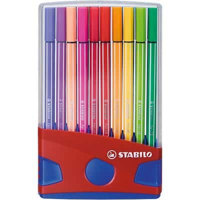 STABILO Pen 68 Faserschreiber 1 mm Mittel Färbig sortiert 20 Stück