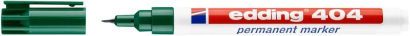 edding 404 Permanentmarker  Extra Fein Rundspitze  - 0,75 mm Grün