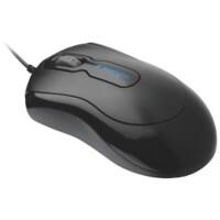 Kensington Mouse in a Box Ergonomische Maus mit Kabel K72356EU Optisch für Rechts- und Linkshänder 1,8 m USB-A Kabel Schwarz