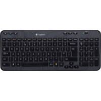 Logitech Kabellose Tastatur K360 QWERTZ DE USB Nano Receiver Schwarz