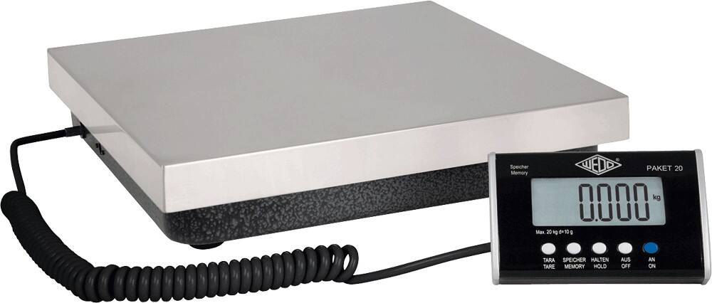WEDO Paketwaage Paket 20 Schwarz, Grau