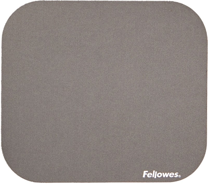 Fellowes 58023 Gummi, PES (Polyester) Mauspad Silber