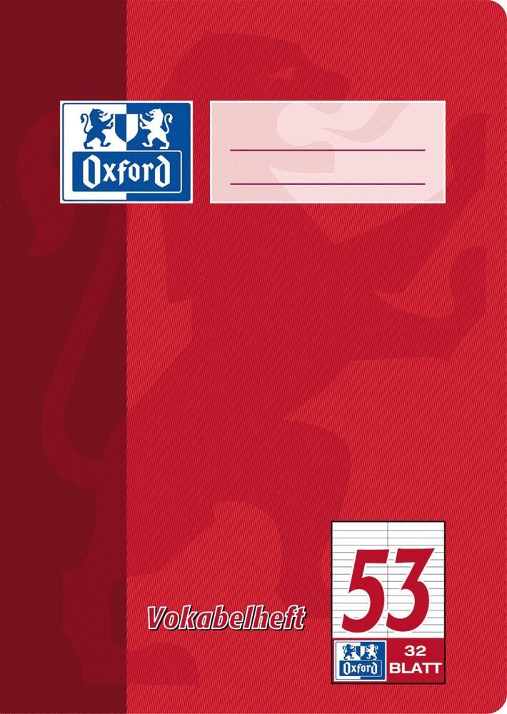Oxford Vokabelheft/384503253, A5, Lineatur 53