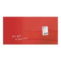 Sigel Artverum Glastafel Magnetisch Einseitig 91 (B) x 46 (H) cm Rot