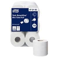 Tork Advanced Mini Smartone Toilettenpapier T9 2-lagig 472193 12 Rollen à 620 Blatt