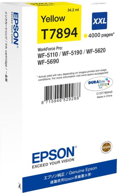 Epson T7894 Original Tintenpatrone C13T789440 Gelb
