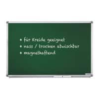 magnetoplan Kreidetafel Stahl Silber, grün 200 x 100 cm