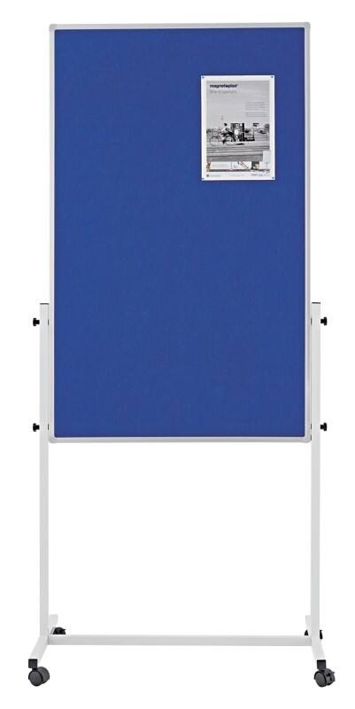 magnetoplan Filz Pinnwand Magnetisch 75 (B) x 2,2 (H) cm Aluminium Grau, Weiß