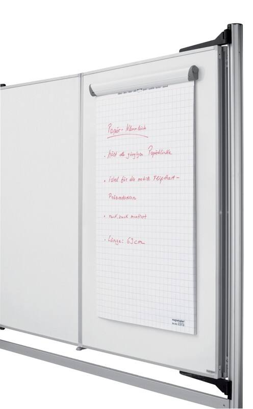 magnetoplan Klemmschiene Weiß 70 cm