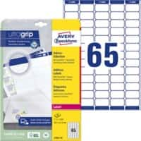 AVERY Zweckform Abziehhilfe QuickPEEL,ultragrip Adressetiketten L7651-25 Selbsthaftend A4 Weiß 38,1 x 21,2 mm 25 Blatt à 65 Etiketten