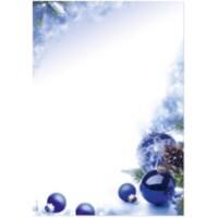 Sigel Blaue Harmonie Weihnachtspapier DIN A4 90 g/m² Blau 100 Blatt