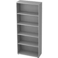 Hammerbacher Regal 4 Fachböden Grau 800 x 330 x 1.880 mm