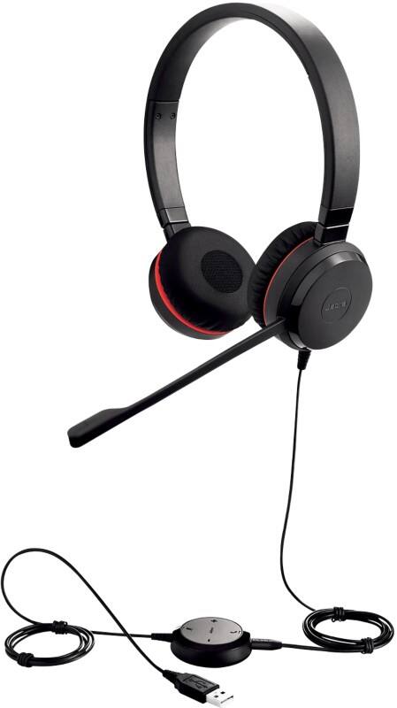 Jabra Evolve Verkabelt Headset Kopfbügel 3.5 mm Jack Noise Cancelling Microphone Mit Mikrofon Stereo Evolve 30 II UC Schwarz