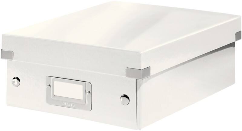 Leitz Click &amp; Store WOW Kleine Aufbewahrungsbox Hartpappe Weiß 220 x 282 x 1000 mm