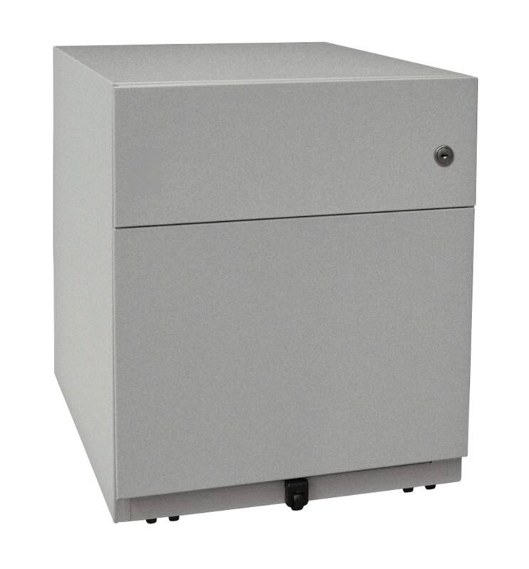 Bisley Rollcontainer Note 2 Schubladen Silber 420 x 565 x 495 mm