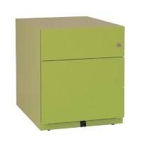 Bisley Rollcontainer Note 2 Schubladen Grün 420 x 565 x 495 mm