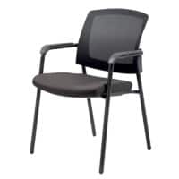 Realspace Stapelstuhl Sutton Netzstoff, Stoff Schwarz