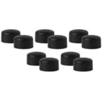 Viking Whiteboard-Magnete Schwarz 0.8 kg Tragfähigkeit 10 mm 10 Stück