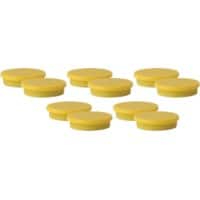 Viking Whiteboard-Magnete Gelb 2 kg Tragfähigkeit 30 mm 10 Stück