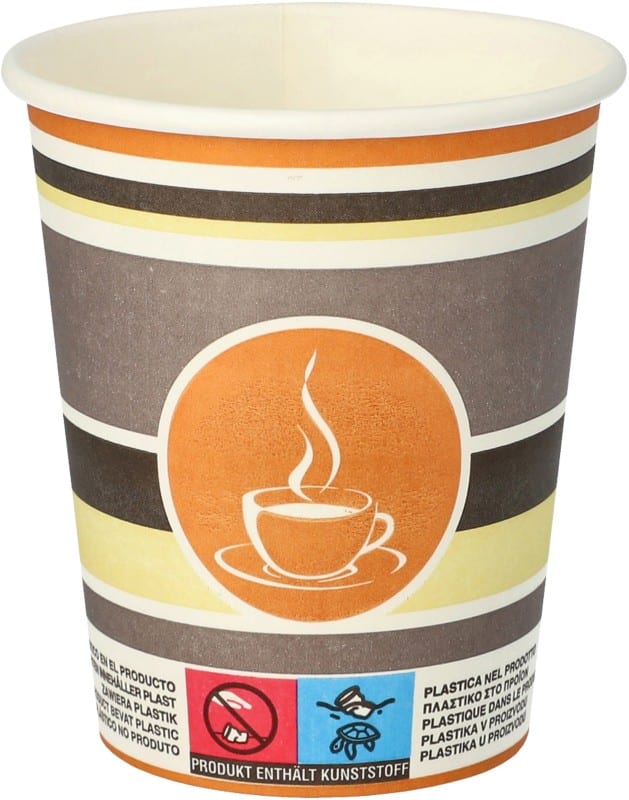 PAPSTAR Starpak Einweg Becher Pappe 200 ml 80 mm Mehrfarbig 50 Stück