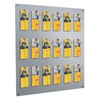 Kerkmann Focus DL Wandprospekthalter Wandmontiert Silber 6203 75 x 6,5 x 100 cm