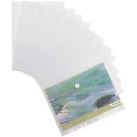 Tarifold Umschläge Color Collection DIN A4 Klettverschluss PP (Polypropylen) 11 Löcher Hoch und Quer 24 (B) x 31,6 (H) cm Transparent 12 Stück