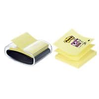 Post-it Z-Notes Pro Haftnotizenspender mit Super Sticky Z-Notes PEFC zertifiziert Kanariengelb 90 Blatt