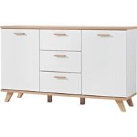 GERMANIA Kommode GW-OSLO Kommode Sanremo-Eiche-Nb., Weiß 1.440 x 400 x 870 mm