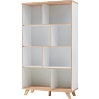GERMANIA Regal GW- OSLO Regal Sanremo-Eiche-Nb., Weiß 960 x 400 x 1.660 mm