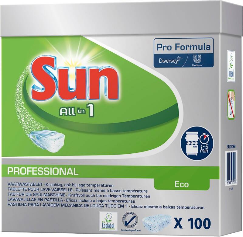 Sun Spülmaschinentabs All in 1 Eco 100 Stück