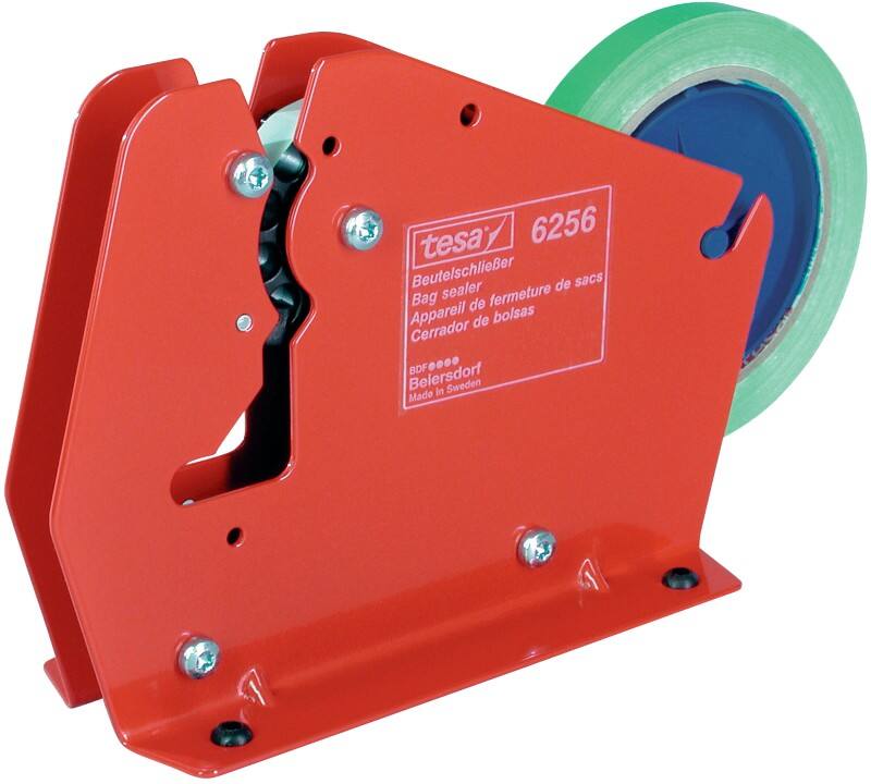 tesa Beutelschließer Rot 12 (B) mm Kunststoff, Metall 6256