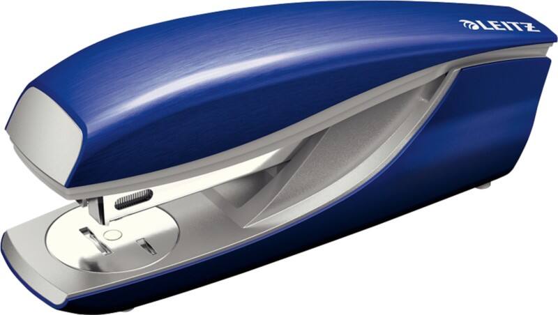 Leitz NeXXt Style Heftgerät 5562 Halbstreifen 30 Blatt Blau 24/6, 26/6 Metall