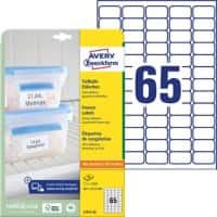 Avery L7971-25 Tiefkühletiketten DIN A4 38,1 x 21,2 mm 25 Blatt à 65 Etiketten