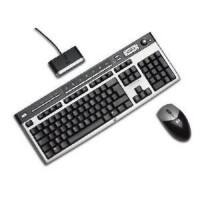 HP Tastatur-Maus-Set 631358-B21 Verkabelt Schwarz QWERTZ (DE)